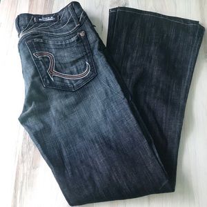 Rock & Republic Winger Wide Leg Denim Jeans Sz 27